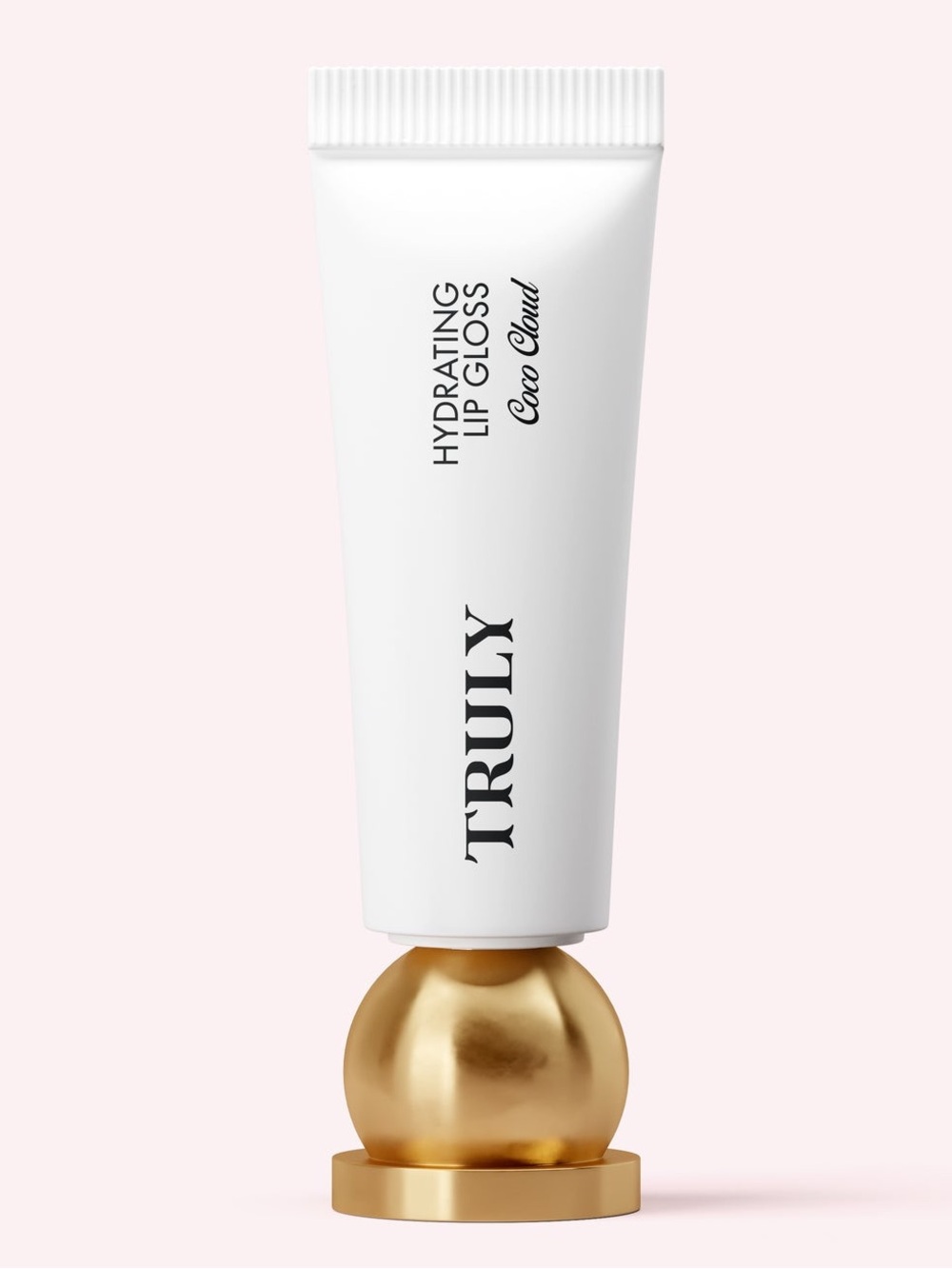 NIB TRULY Hydrating Lip Gloss - Coco Cloud - Silver Shimmer